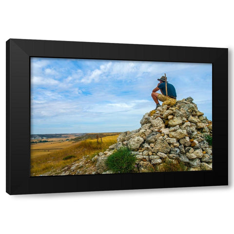 Santiago de Compostela pilgrimage - 83 Black Modern Wood Framed Art Print with Double Matting by Heine, Ben