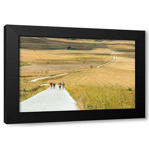 Santiago de Compostela pilgrimage - 156 Black Modern Wood Framed Art Print by Heine, Ben