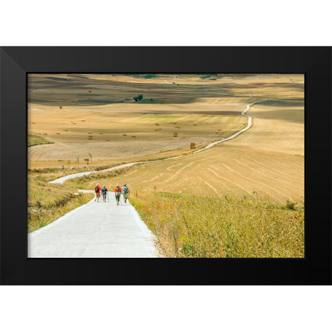 Santiago de Compostela pilgrimage - 156 Black Modern Wood Framed Art Print by Heine, Ben
