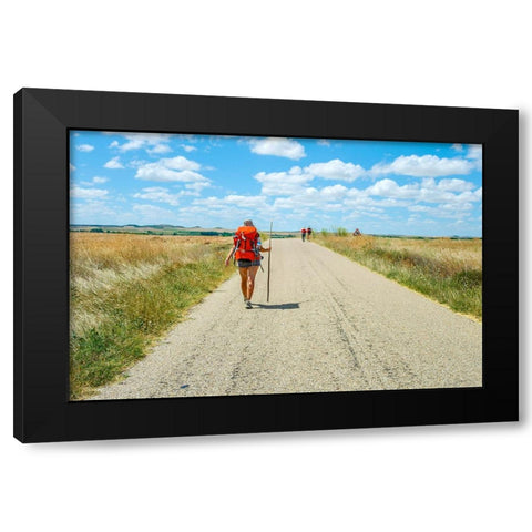 Santiago de Compostela pilgrimage - 175 Black Modern Wood Framed Art Print by Heine, Ben