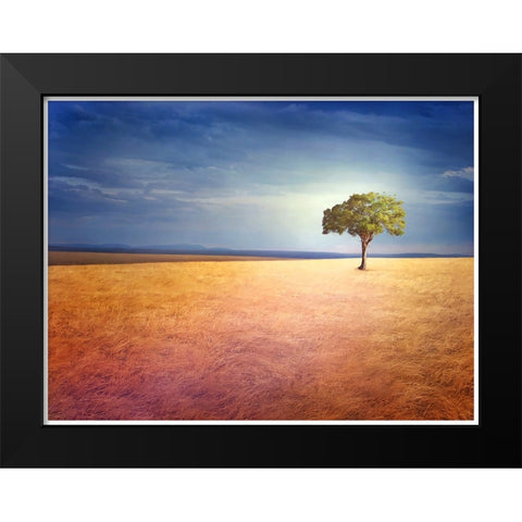 Spirit of the Earth Black Modern Wood Framed Art Print by Heine, Ben