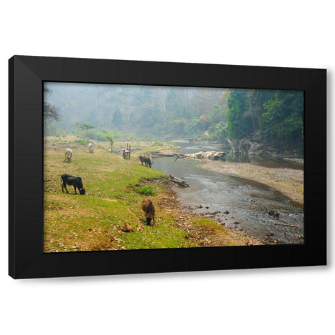 Thailand - 79 Black Modern Wood Framed Art Print with Double Matting by Heine, Ben