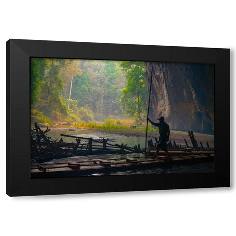 Thailand - 92 Black Modern Wood Framed Art Print with Double Matting by Heine, Ben