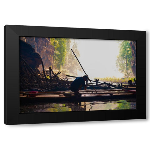 Thailand - 94 Black Modern Wood Framed Art Print with Double Matting by Heine, Ben
