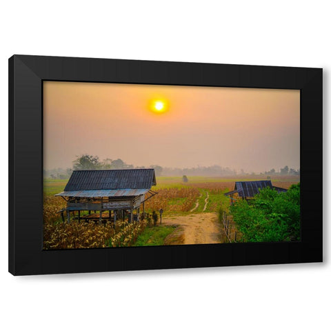 Thailand - 157 Black Modern Wood Framed Art Print with Double Matting by Heine, Ben
