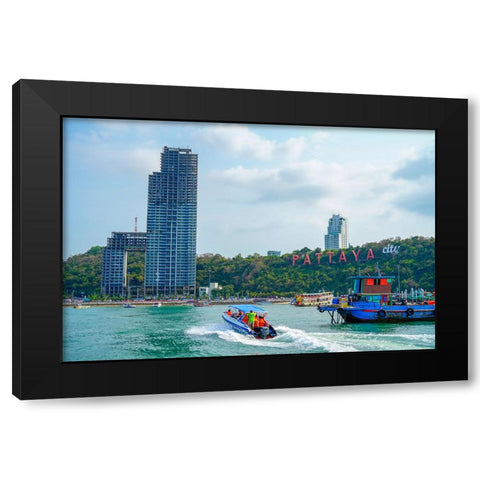 Thailand - 202 Black Modern Wood Framed Art Print with Double Matting by Heine, Ben