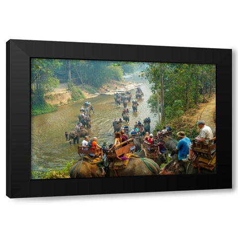 Thailand - 321 Black Modern Wood Framed Art Print with Double Matting by Heine, Ben