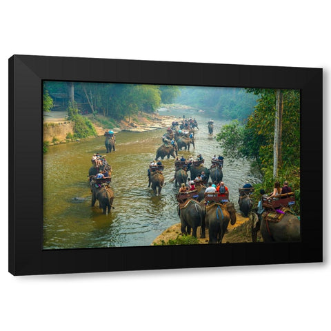 Thailand - 324 Black Modern Wood Framed Art Print by Heine, Ben