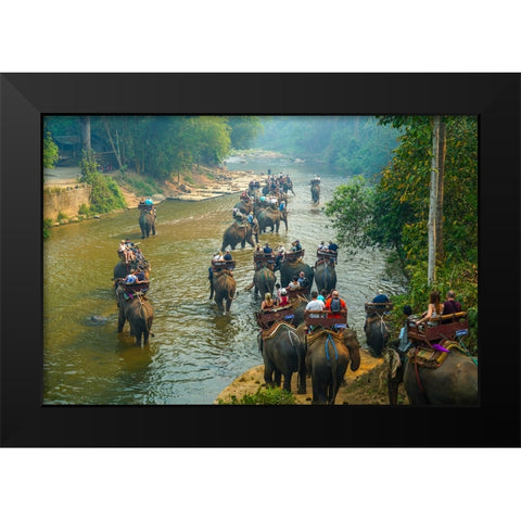 Thailand - 324 Black Modern Wood Framed Art Print by Heine, Ben