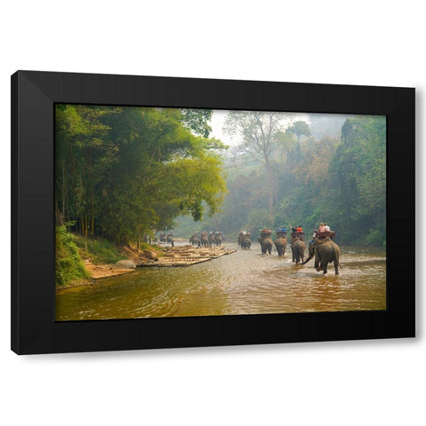Thailand - 330 Black Modern Wood Framed Art Print by Heine, Ben