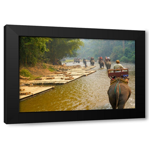 Thailand - 333 Black Modern Wood Framed Art Print with Double Matting by Heine, Ben