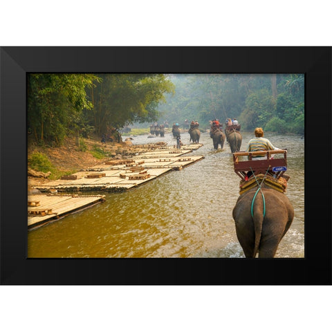 Thailand - 333 Black Modern Wood Framed Art Print by Heine, Ben