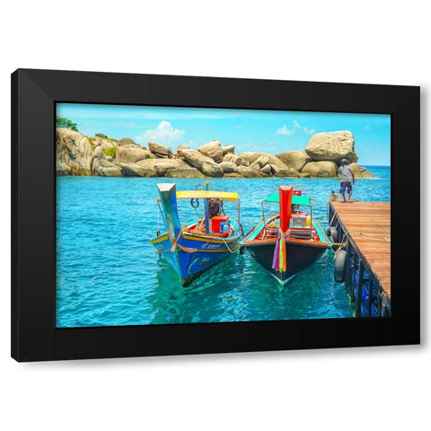 Thailand - 409 Black Modern Wood Framed Art Print with Double Matting by Heine, Ben