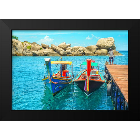 Thailand - 409 Black Modern Wood Framed Art Print by Heine, Ben