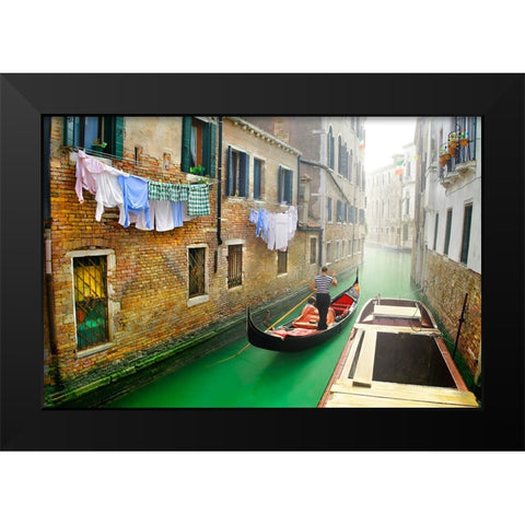 The Echo of a Dream Black Modern Wood Framed Art Print by Heine, Ben