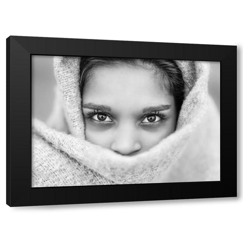 The Eyes of Youth Black Modern Wood Framed Art Print by Heine, Ben
