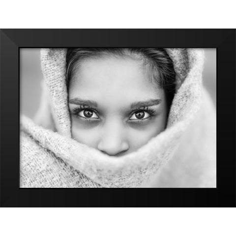 The Eyes of Youth Black Modern Wood Framed Art Print by Heine, Ben