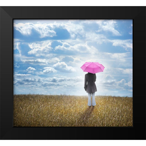 You are Sunshine, You are Rain Black Modern Wood Framed Art Print by Heine, Ben
