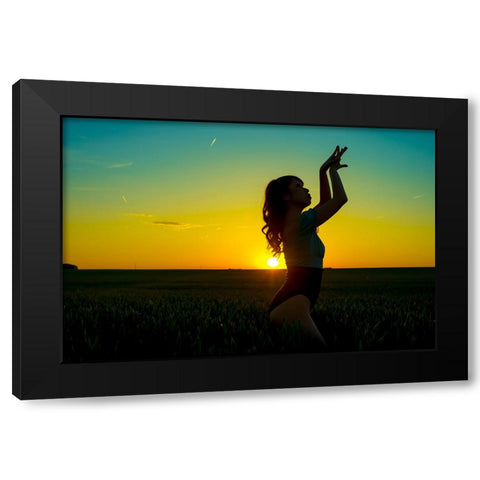 _SAM2650 Black Modern Wood Framed Art Print with Double Matting by Heine, Ben