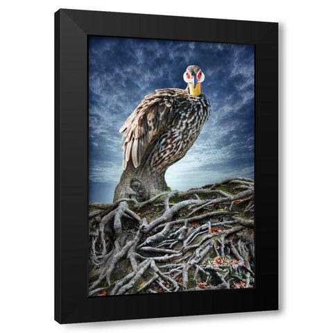 Back to My Roots Black Modern Wood Framed Art Print by Heine, Ben