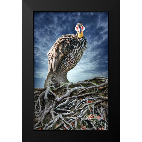 Back to My Roots Black Modern Wood Framed Art Print by Heine, Ben