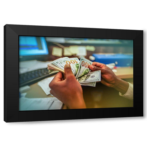 BEN08175 Black Modern Wood Framed Art Print by Heine, Ben