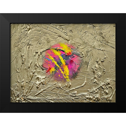 Chaotic Balance Black Modern Wood Framed Art Print by Heine, Ben