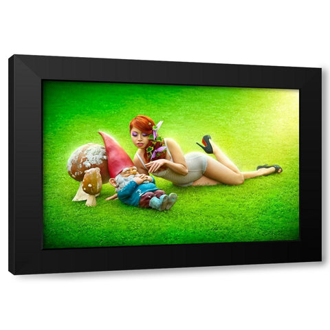 If I were a Fairy Black Modern Wood Framed Art Print by Heine, Ben