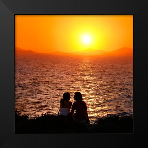 Love for Eternity Black Modern Wood Framed Art Print by Heine, Ben