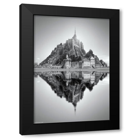 Mont Saint Michel - 2 Black Modern Wood Framed Art Print by Heine, Ben