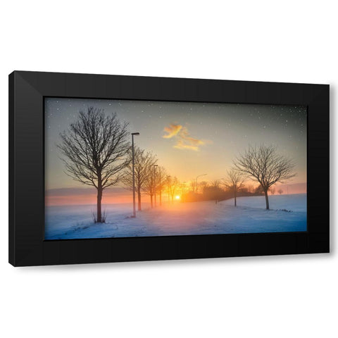 New Year, New Hopes Black Modern Wood Framed Art Print by Heine, Ben
