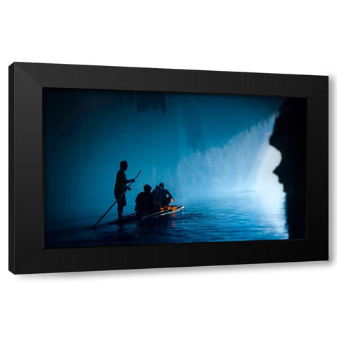 Tham Lod Caves 2 Black Modern Wood Framed Art Print with Double Matting by Heine, Ben