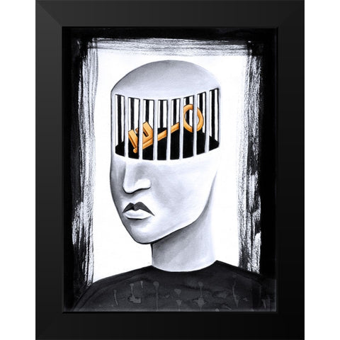 The Key to Your Soul Black Modern Wood Framed Art Print by Heine, Ben