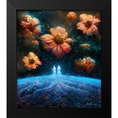 Astro Cruise 3 - Remember Where We Come From Black Modern Wood Framed Art Print by Heine, Ben
