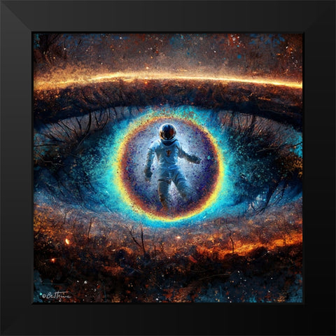 Astro Cruise 13 - Look Into My Eye Black Modern Wood Framed Art Print by Heine, Ben
