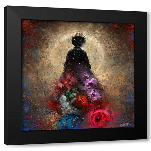 Astro Cruise 18 - Astro Queen RIP Black Modern Wood Framed Art Print by Heine, Ben