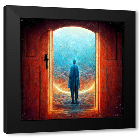 Astro Cruise 36 - Coming Back Black Modern Wood Framed Art Print with Double Matting by Heine, Ben