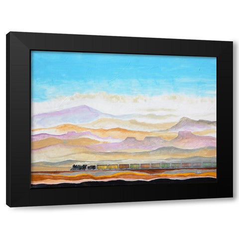 Goinâ€™ West Black Modern Wood Framed Art Print by Bell, Bill