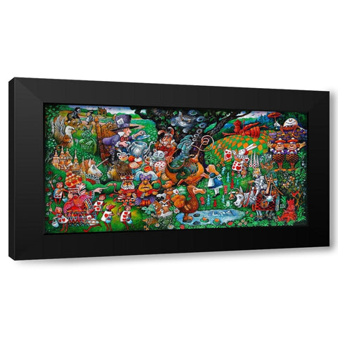 Alice Black Modern Wood Framed Art Print by Bell, Bill