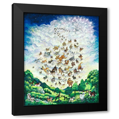 Canine Creation Black Modern Wood Framed Art Print with Double Matting by Bell, Bill