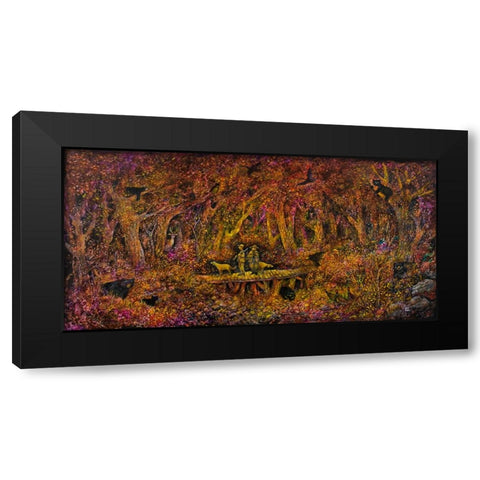 The Bears Bridge Black Modern Wood Framed Art Print by Bell, Bill
