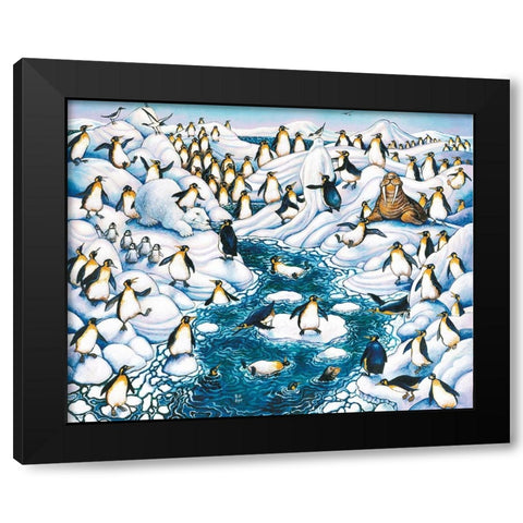 Tuxedo Junction Black Modern Wood Framed Art Print by Bell, Bill