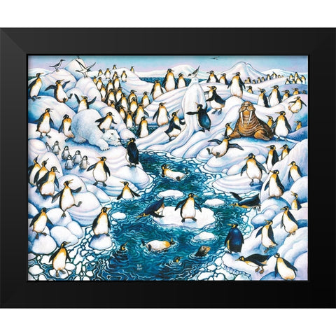 Tuxedo Junction Black Modern Wood Framed Art Print by Bell, Bill