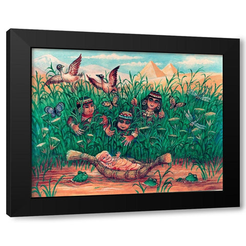 6 Black Modern Wood Framed Art Print with Double Matting by Bell, Bill