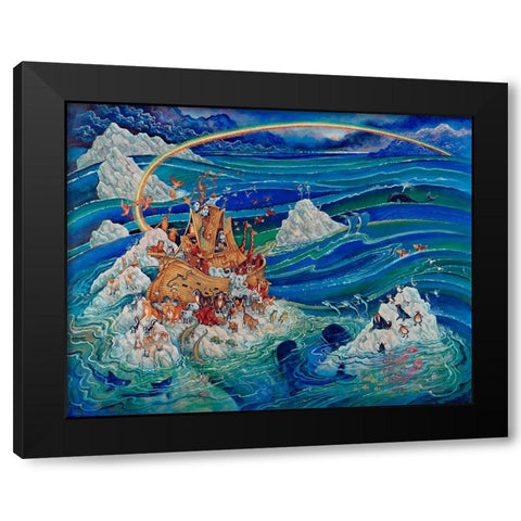 10 Black Modern Wood Framed Art Print with Double Matting by Bell, Bill