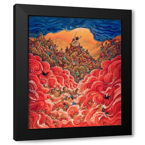 13 Black Modern Wood Framed Art Print with Double Matting by Bell, Bill