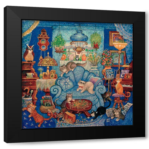 14 Black Modern Wood Framed Art Print with Double Matting by Bell, Bill