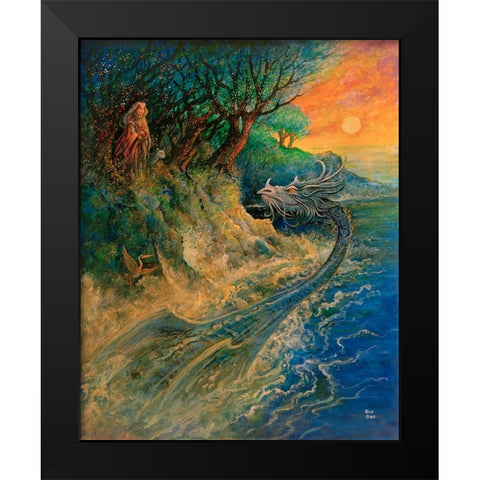 18 Black Modern Wood Framed Art Print by Bell, Bill