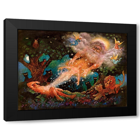 19 Black Modern Wood Framed Art Print by Bell, Bill