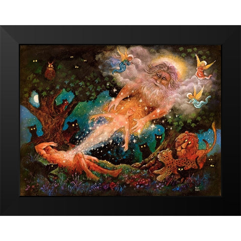 19 Black Modern Wood Framed Art Print by Bell, Bill